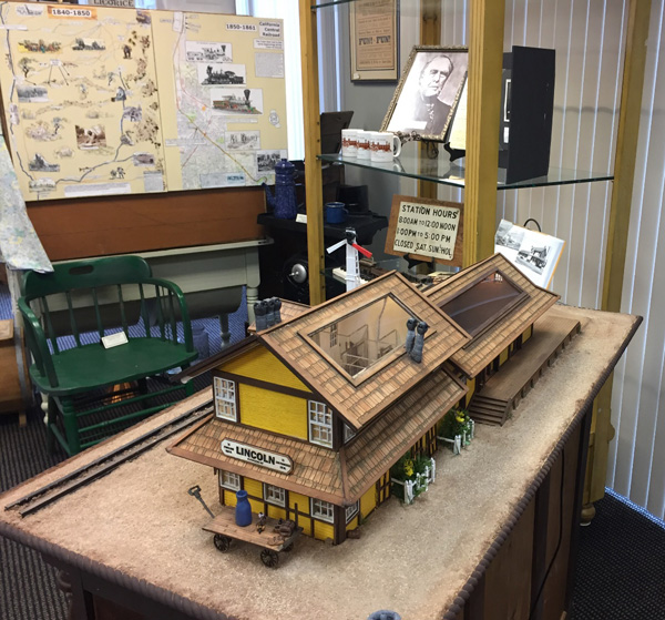Museum display - Lincoln Train Station model